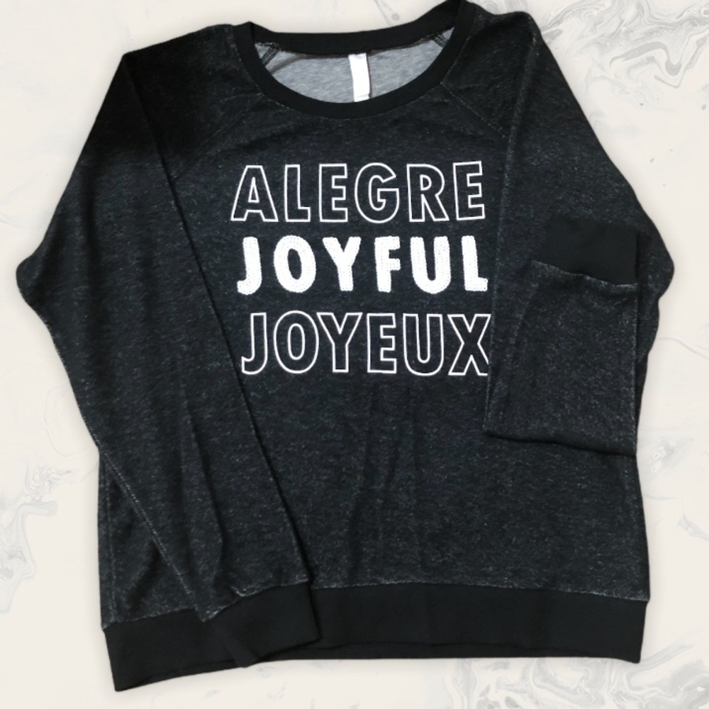 Charcoal Gray Crew Neck Sweater